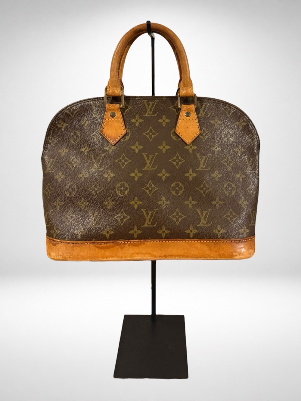 Louis Vuitton LV Authentic Alma PM Monogram Canvas Top Handle Satchel Bag France - Picture 3 of 17